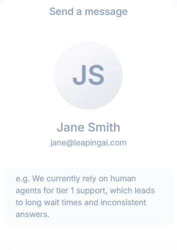 screenshot of Leaping AI